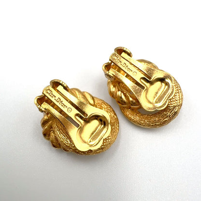 Dior Twist Gold Plated Earrings — view 4