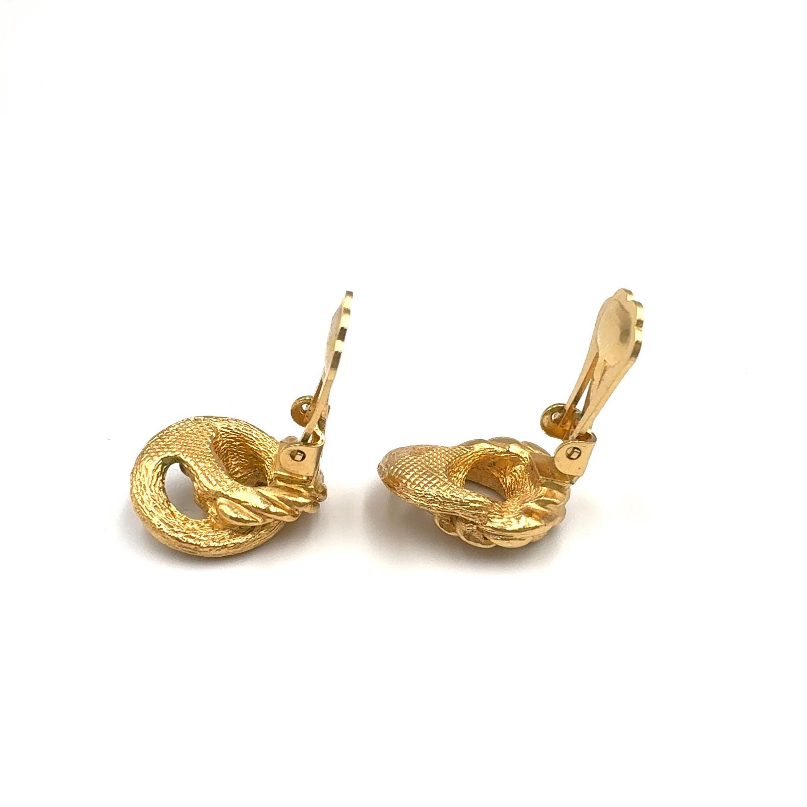 Dior Twist Gold Plated Earrings — view 7