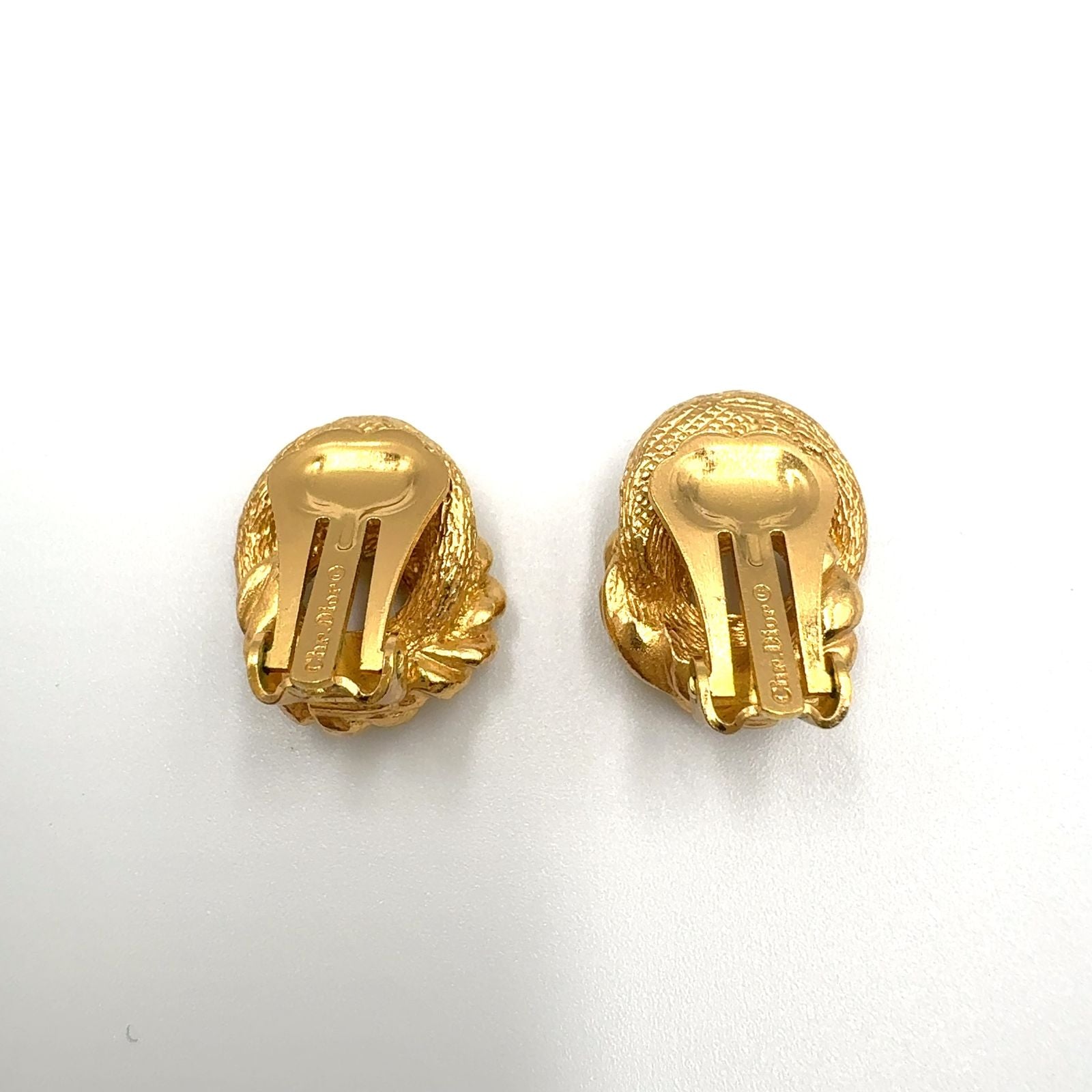 Dior Twist Gold Plated Earrings — view 6