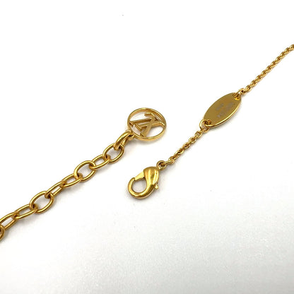 Louis Vuitton LV Flower Lambskin Gold Plated Necklace — view 8