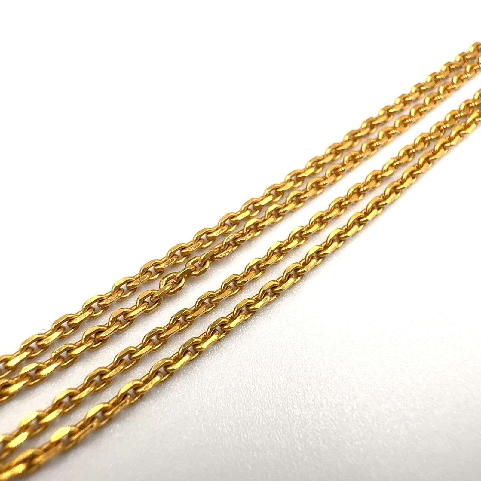 Louis Vuitton LV Flower Lambskin Gold Plated Necklace — view 6