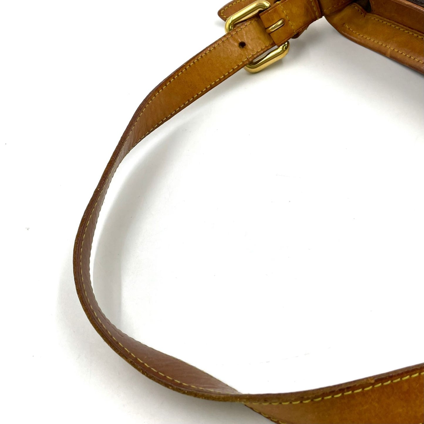 Louis Vuitton Hudson GM Monogram Leather Brown Shoulder Bag Gold — view 5