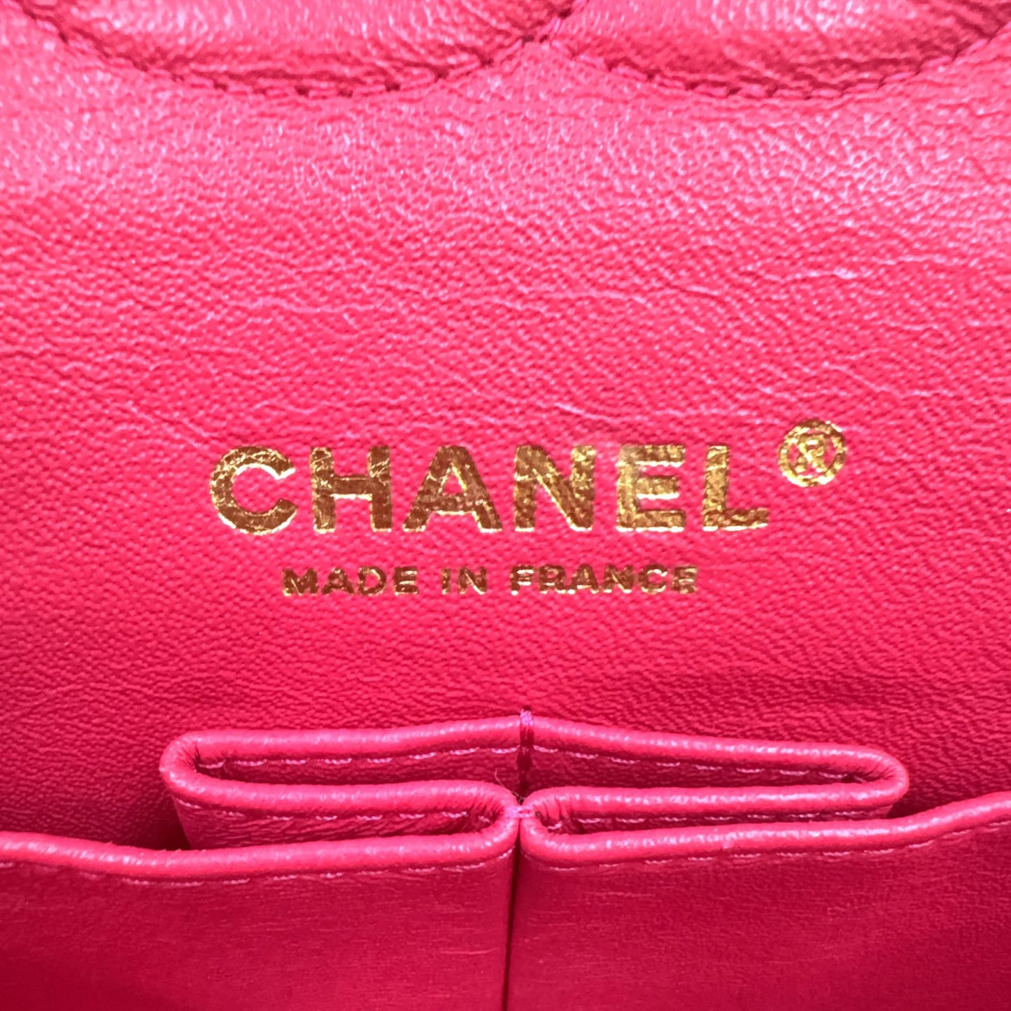 Chanel Quilted 25 Double Flap Chain Shoulder Bag Leather Cotton Gold — view 4