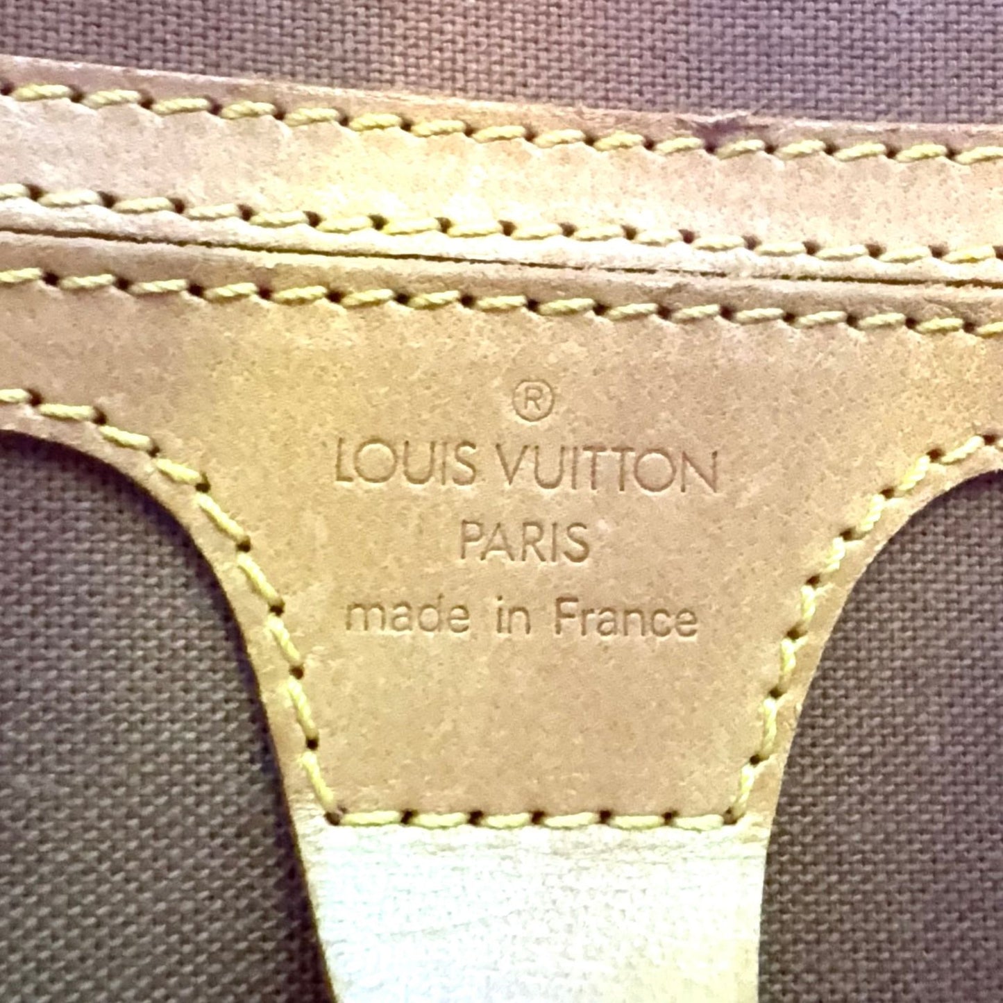 Louis Vuitton Ellipse PM Monogram Leather Brown Handbag Gold — view 3