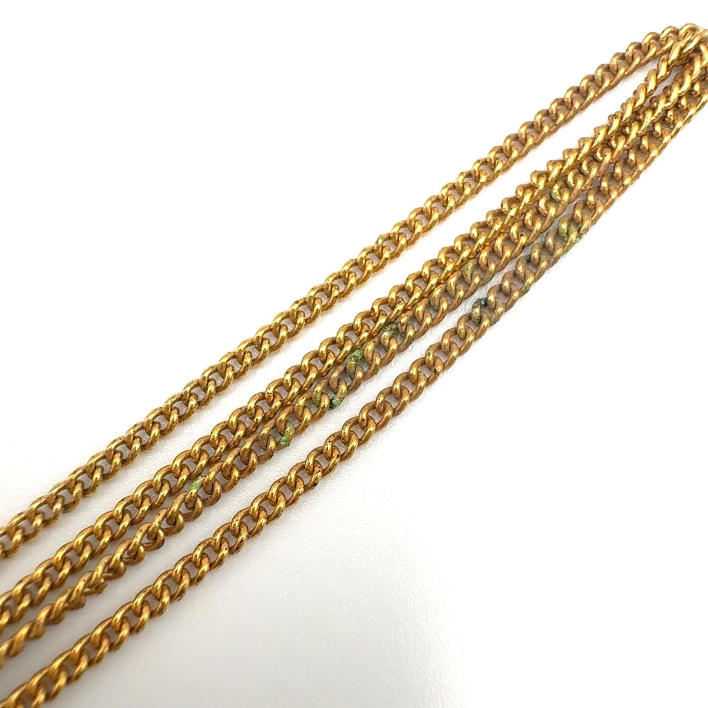 Dior CD Logo Oval Gold Plated Necklace — view 8
