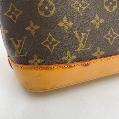 Louis Vuitton Alma PM Monogram Leather Brown Light Handbag Gold — view 5