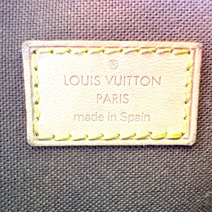 Louis Vuitton Pochette Gange Monogram Leather Brown Belt Bag Gold — view 4