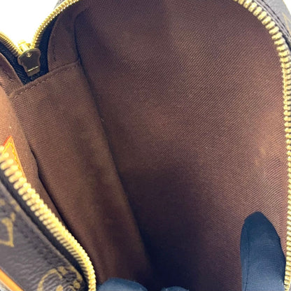 Louis Vuitton Pochette Gange Monogram Leather Brown Belt Bag Gold — view 5