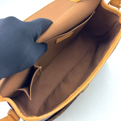 Louis Vuitton Sologne Monogram Leather Brown Shoulder Bag Gold — view 3