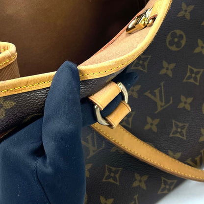 Louis Vuitton Batignolles Oriental Monogram Leather Brown Tote Gold — view 8