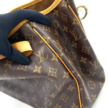 Louis Vuitton Batignolles Oriental Monogram Leather Brown Tote Gold — view 5