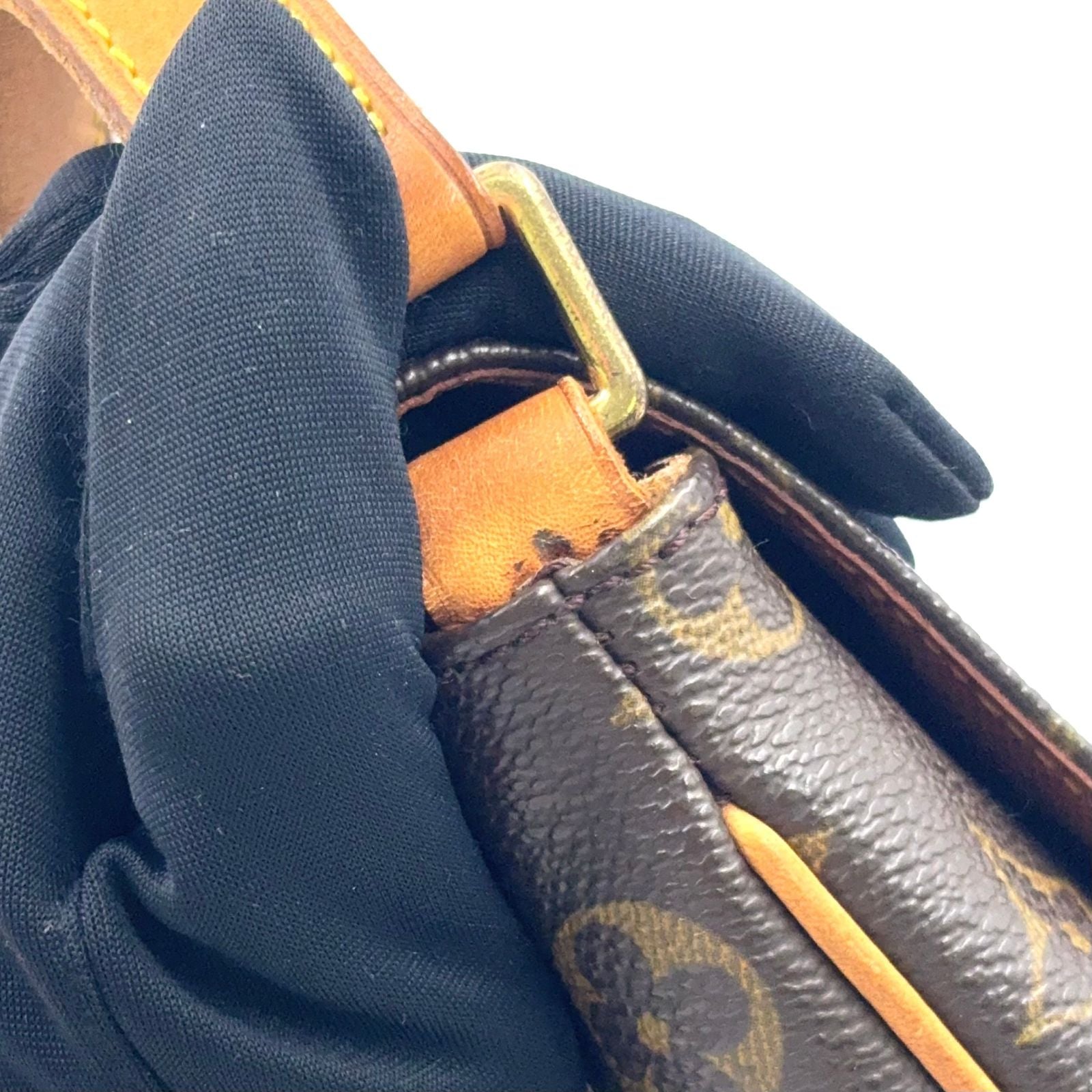 Louis Vuitton Musette Tango Short Strap Monogram Leather Brown Shoulder Bag Gold — view 8