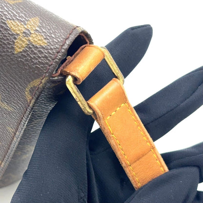 Louis Vuitton Musette Tango Short Strap Monogram Leather Brown Shoulder Bag Gold — view 9