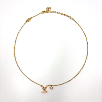 Louis Vuitton LV Iconic Enamel Gold Pink Necklace — view 3