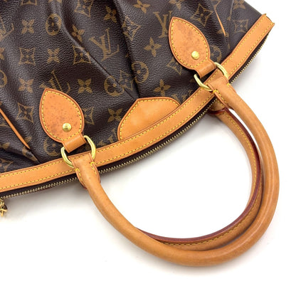 Louis Vuitton Tivoli PM Monogram Leather Brown Handbag Gold — view 8