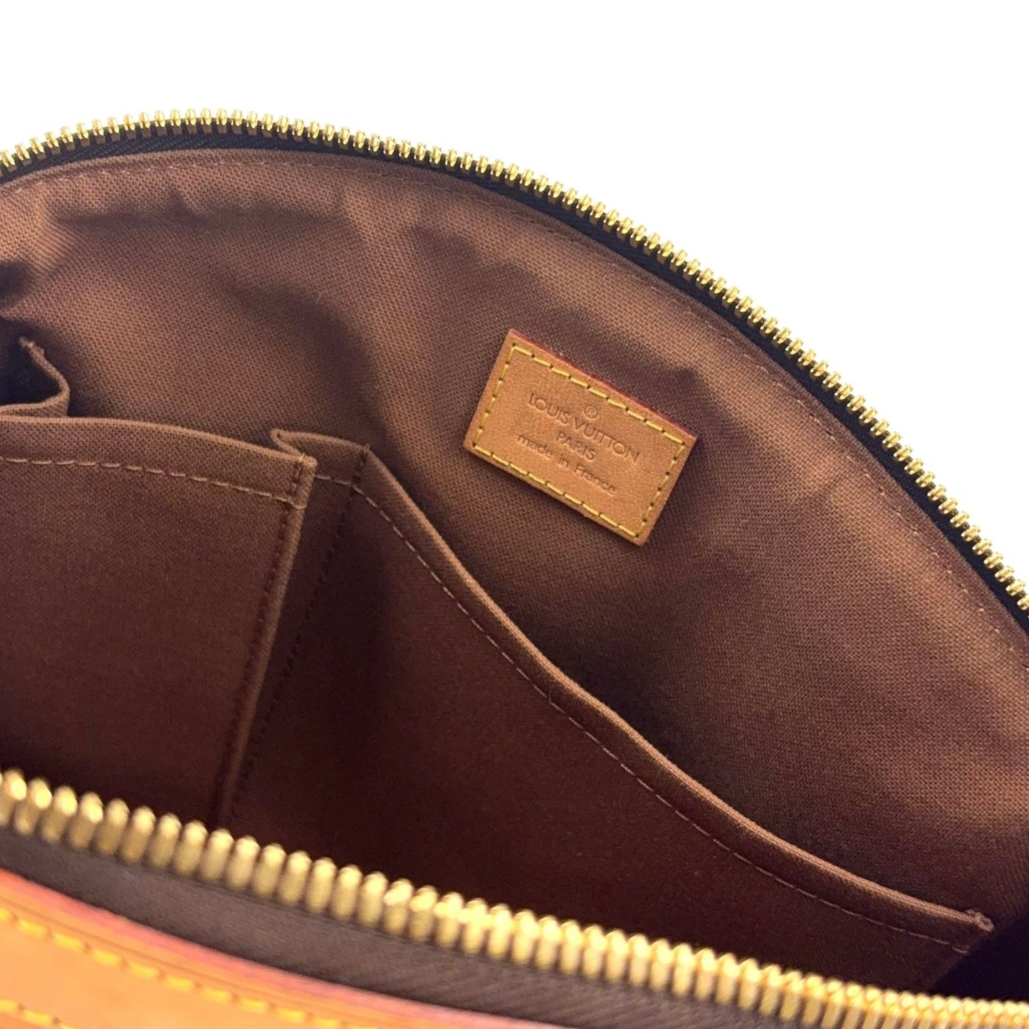 Louis Vuitton Tivoli PM Monogram Leather Brown Handbag Gold — view 6