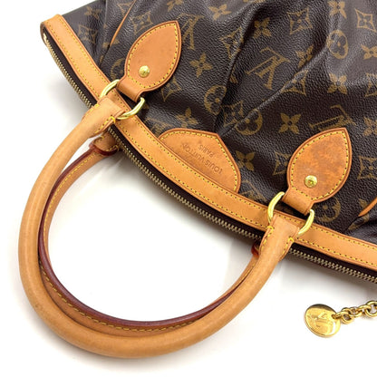 Louis Vuitton Tivoli PM Monogram Leather Brown Handbag Gold — view 7
