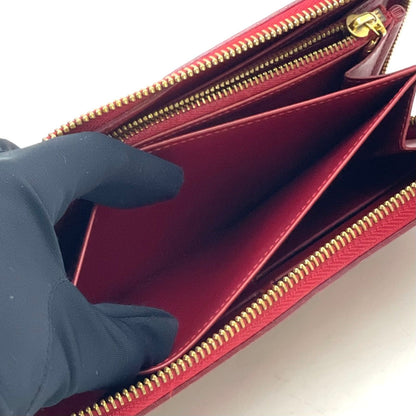Louis Vuitton Zippy Wallet Monogram Vernis Pomme D'amour Leather Red Round Gold — view 8