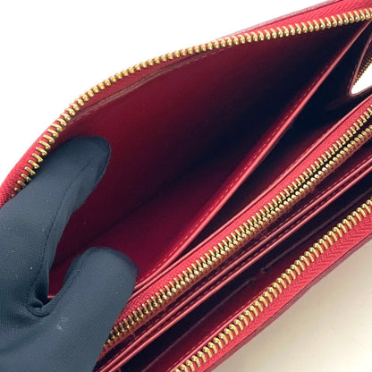 Louis Vuitton Zippy Wallet Monogram Vernis Pomme D'amour Leather Red Round Gold — view 4