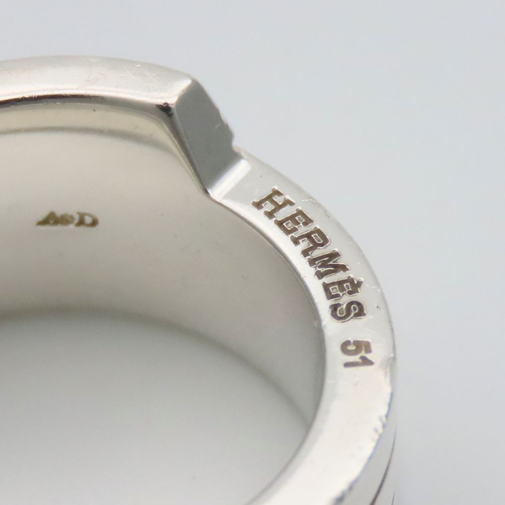 Hermes Ring Italic 51 925 Sterling Silver