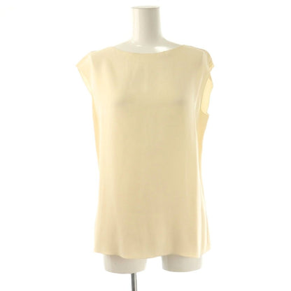 Chanel Silk Sleeveless Top Pullover 38 Off Beige