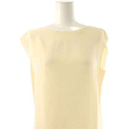 Chanel Silk Sleeveless Top Pullover 38 Off Beige — view 4