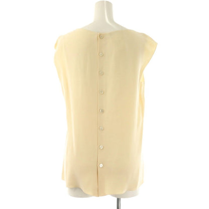 Chanel Silk Sleeveless Top Pullover 38 Off Beige — view 2