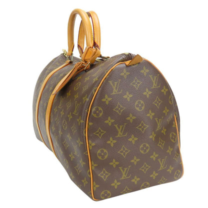 Louis Vuitton Boston Bag Keepall 45 Monogram Leather Brown Travel Business