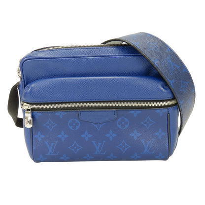 Louis Vuitton Shoulder Bag Outdoor Messenger PM Monogram Taiga Cobalt Crossbody