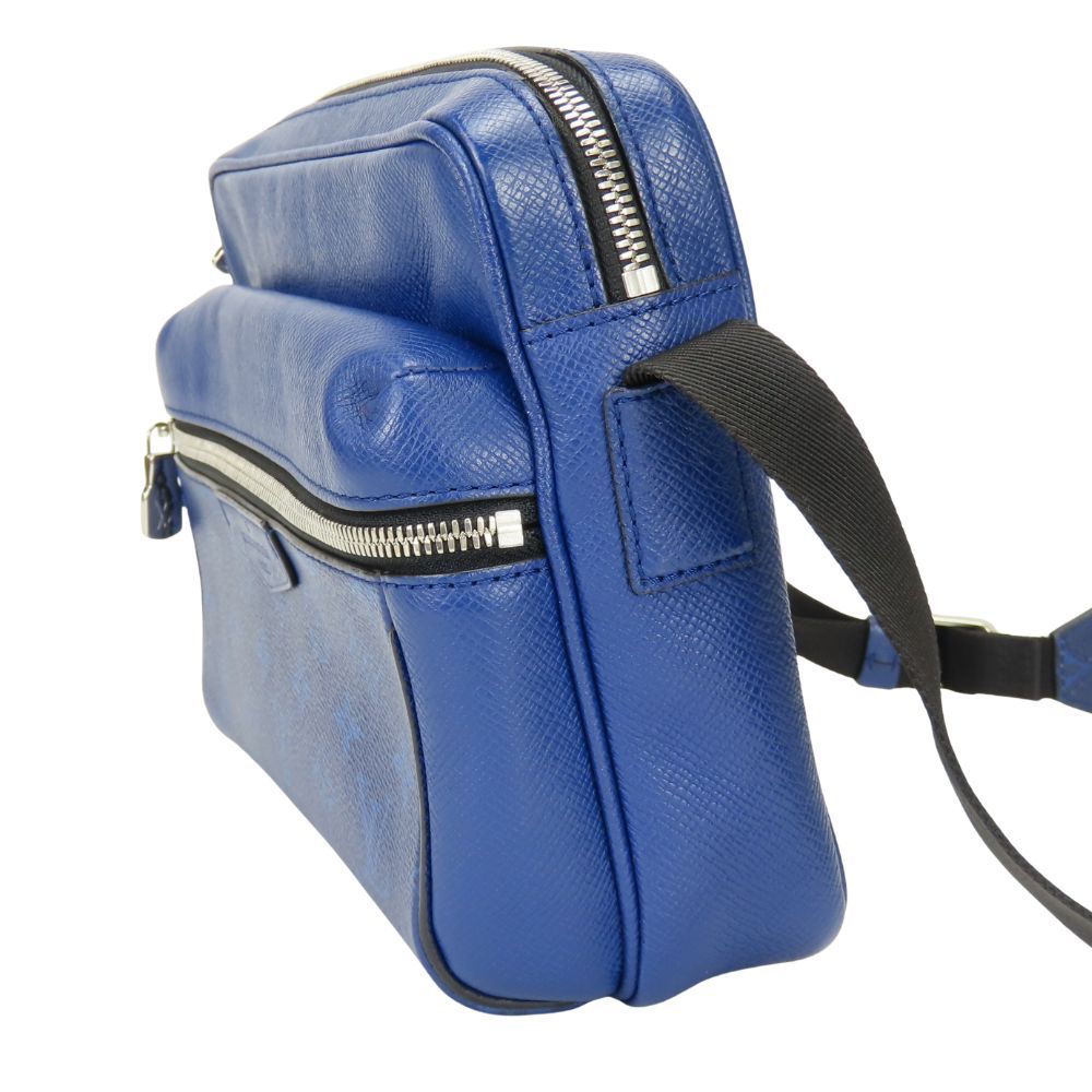 Louis Vuitton Shoulder Bag Outdoor Messenger PM Monogram Taiga Cobalt Crossbody