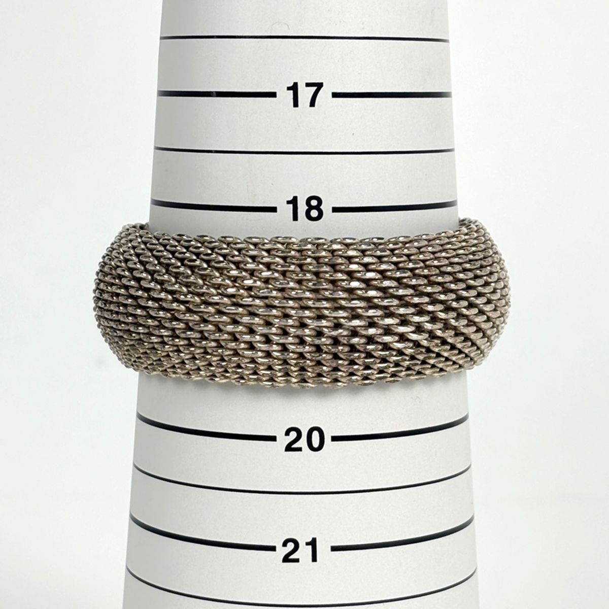 Tiffany & Co Somerset Bangle Mesh 925 Sterling Silver Bracelet — view 4