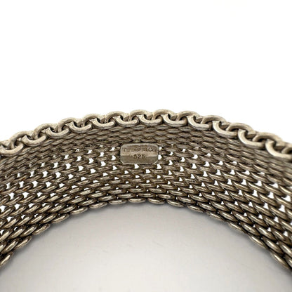Tiffany & Co Somerset Bangle Mesh 925 Sterling Silver Bracelet — view 3