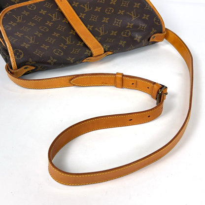Louis Vuitton Saumur 35 Crossbody Shoulder Bag Monogram Brown — view 7