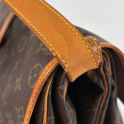 Louis Vuitton Saumur 35 Crossbody Shoulder Bag Monogram Brown — view 6