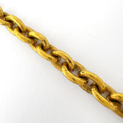 Chanel CC Logo Chain Necklace Long Gold Plated — view 4