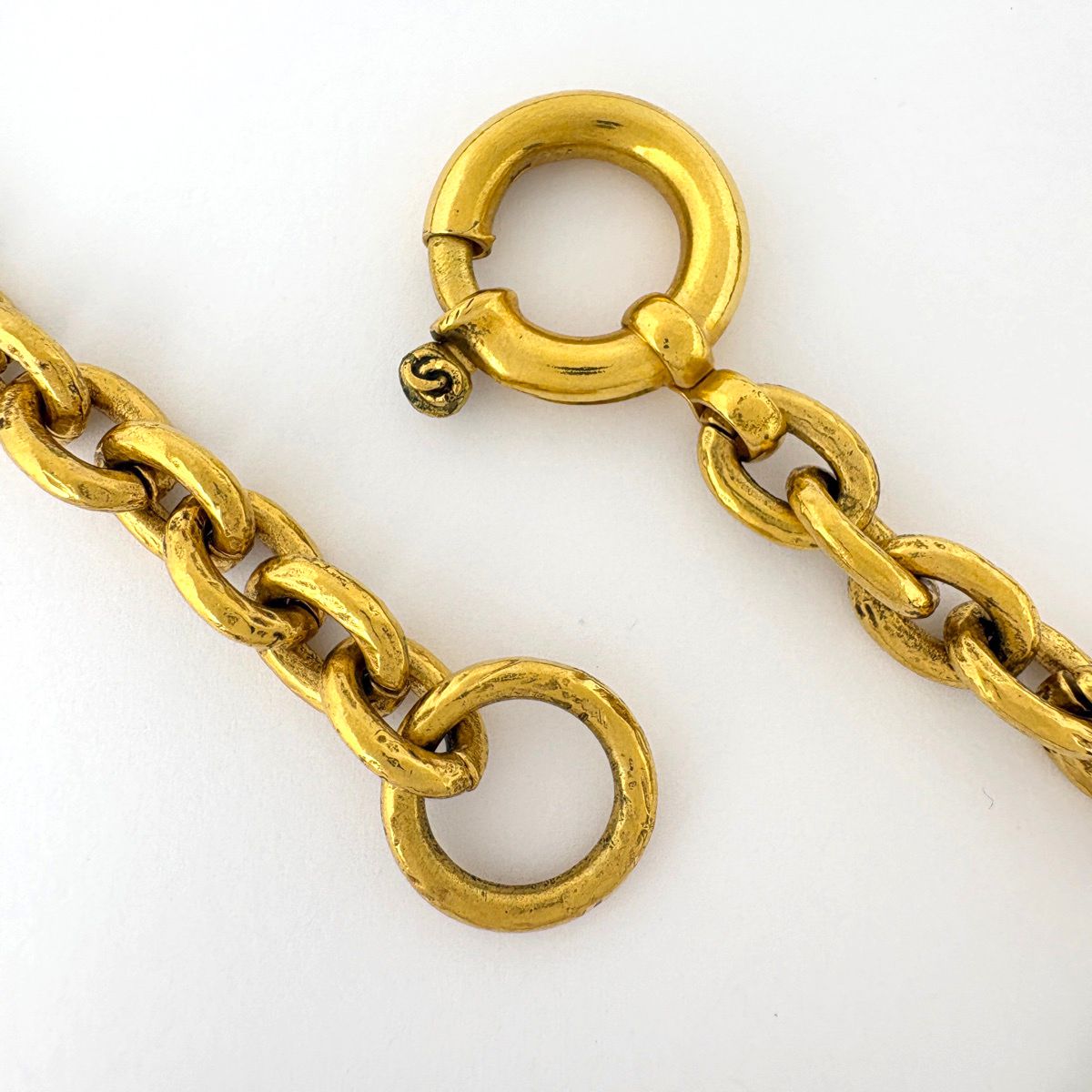 Chanel CC Logo Chain Necklace Long Gold Plated — view 3