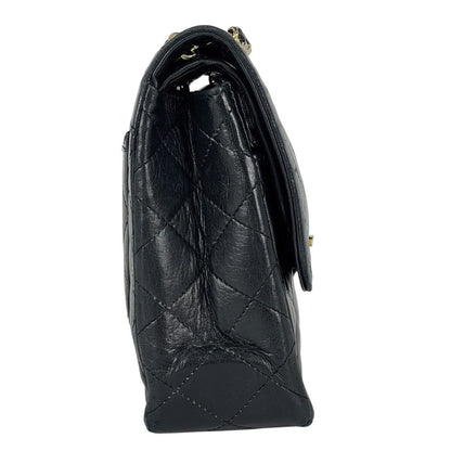 Chanel Limited Edition Quilted Double Flap Chain Shoulder Bag CC Logo Leather — view 4