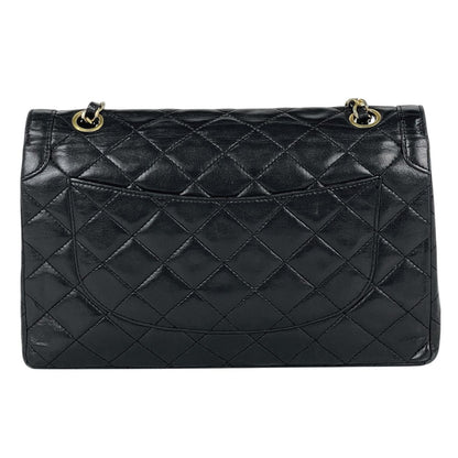Chanel Limited Edition Quilted Double Flap Chain Shoulder Bag CC Logo Leather — view 3