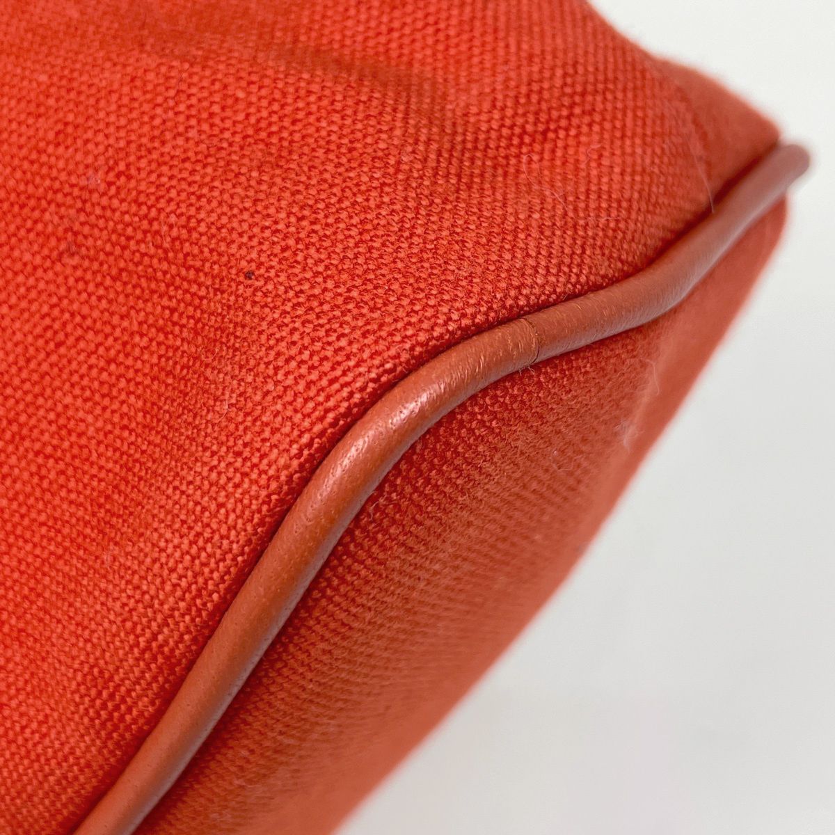 Hermes Bo Tall Pouch MM Canvas Red — view 3
