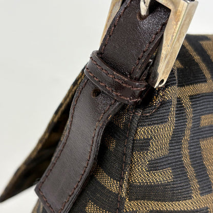 Fendi Zucca Pattern Shoulder Bag Canvas Brown — view 6