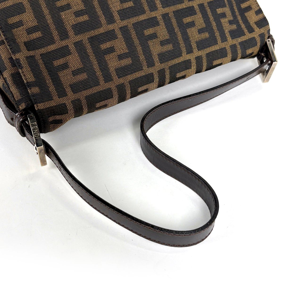 Fendi Zucca Pattern Shoulder Bag Canvas Brown — view 8