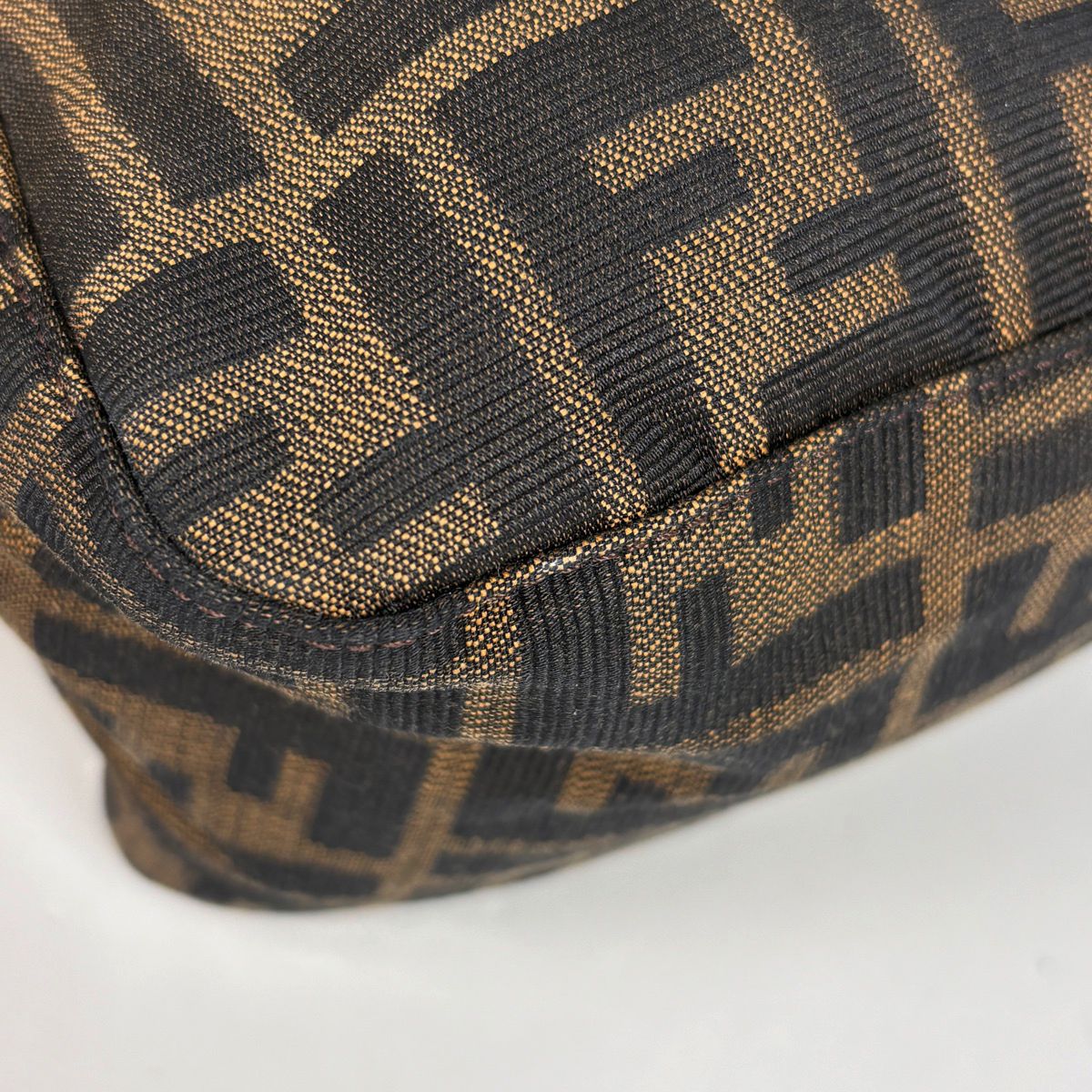 Fendi Zucca Pattern Shoulder Bag Canvas Brown — view 3
