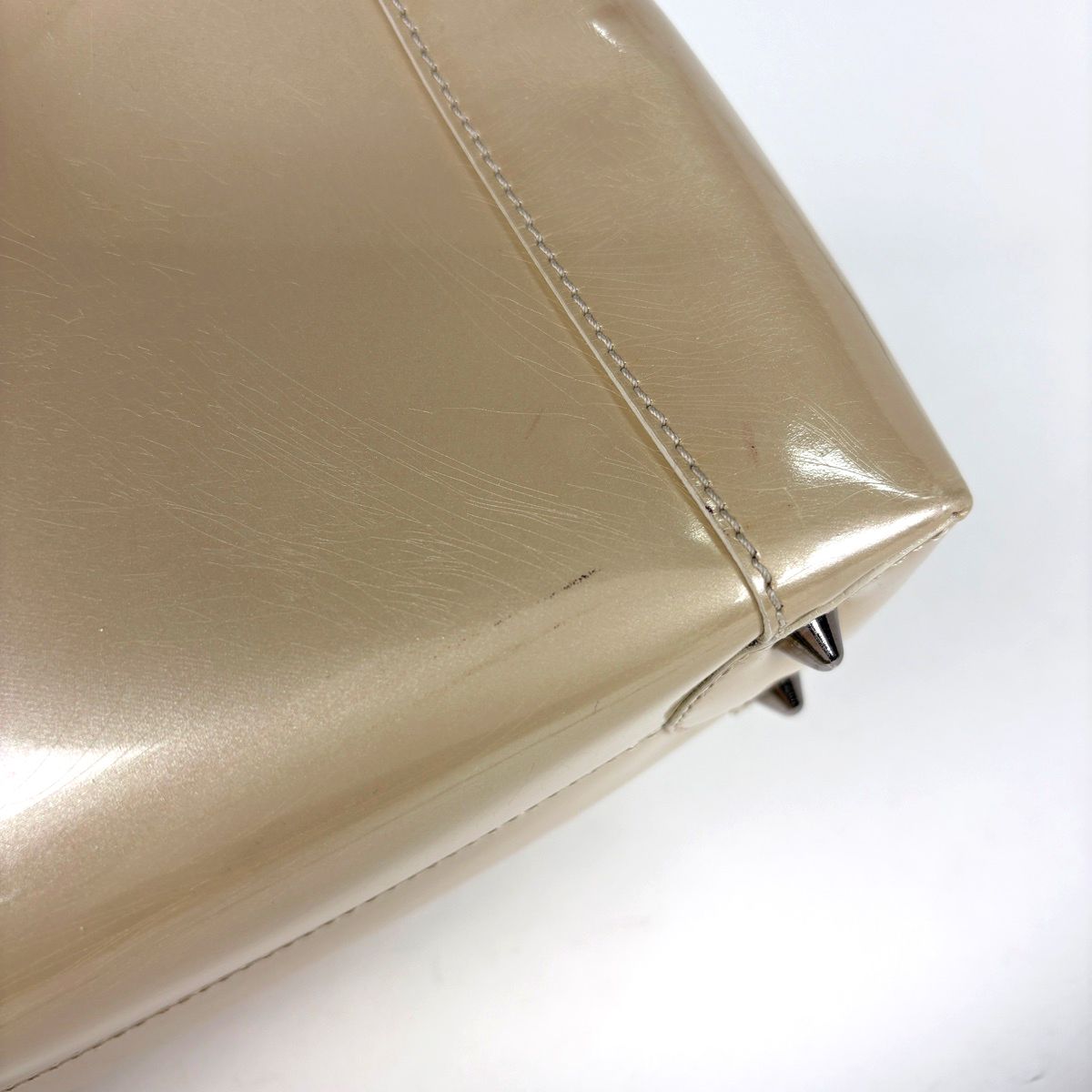 Dior Maris Pearl Handbag Leather Beige — view 4