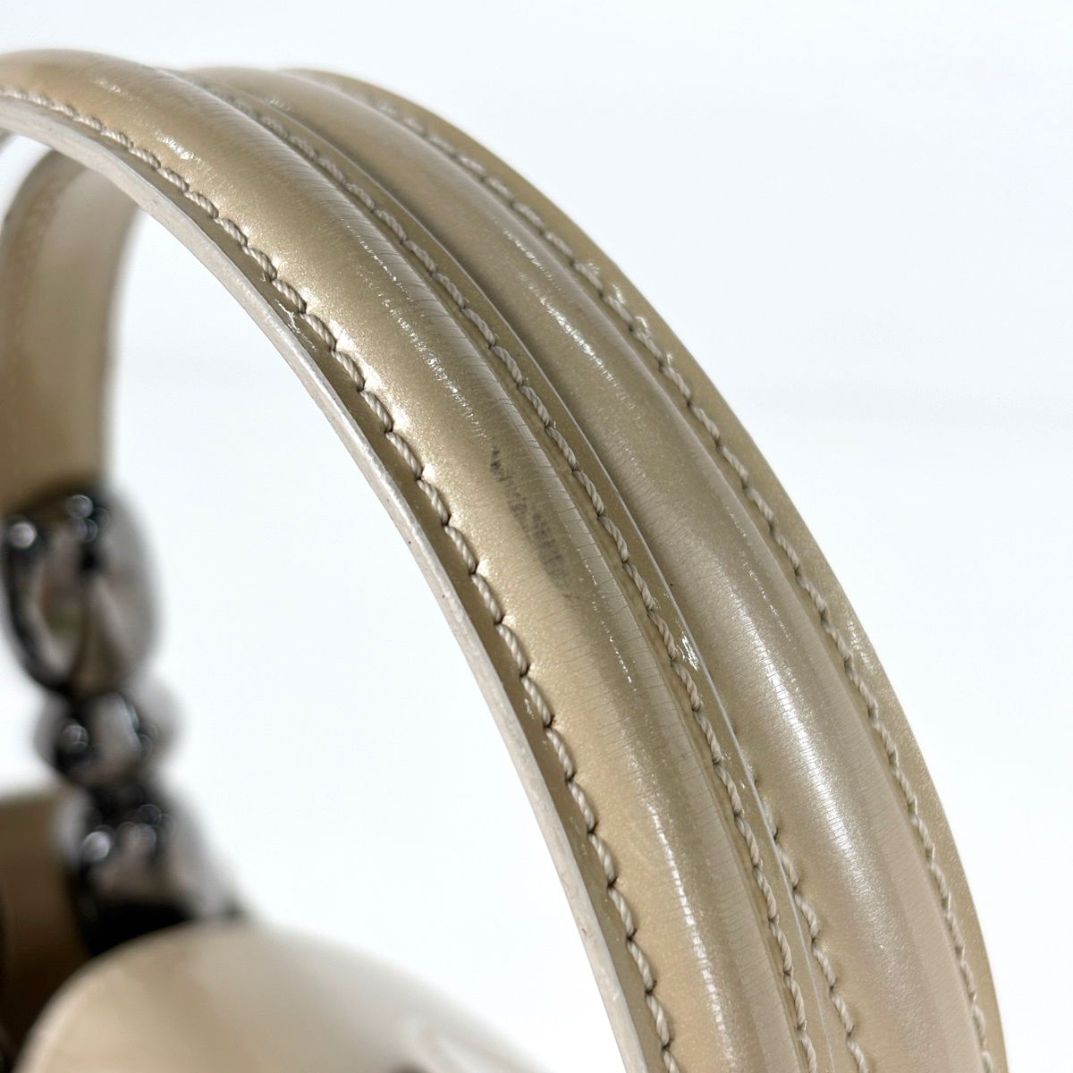 Dior Maris Pearl Handbag Leather Beige — view 8