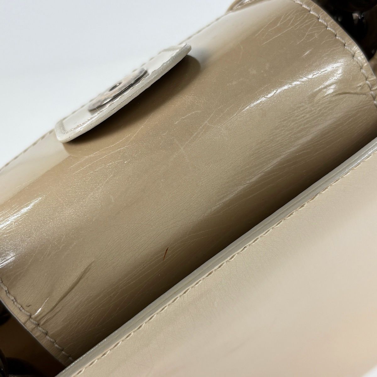 Dior Maris Pearl Handbag Leather Beige — view 7