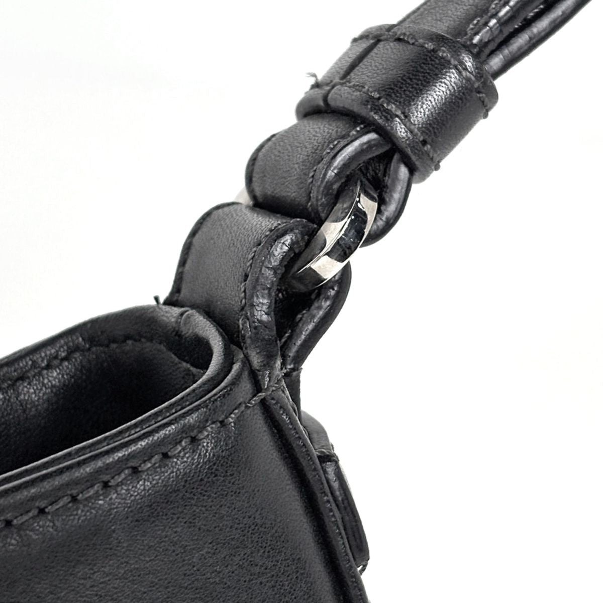 Loewe Anagram Shoulder Bag Leather Black — view 5