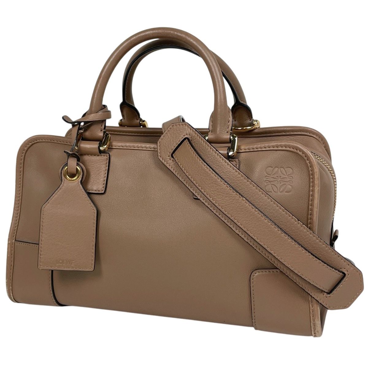 Loewe Amazona 28 Handbag Leather Brown