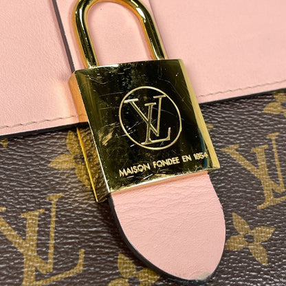 Louis Vuitton Locky BB 2-Way Handbag Monogram Brown Rose Poodle — view 4