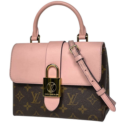 Louis Vuitton Locky BB 2-Way Handbag Monogram Brown Rose Poodle