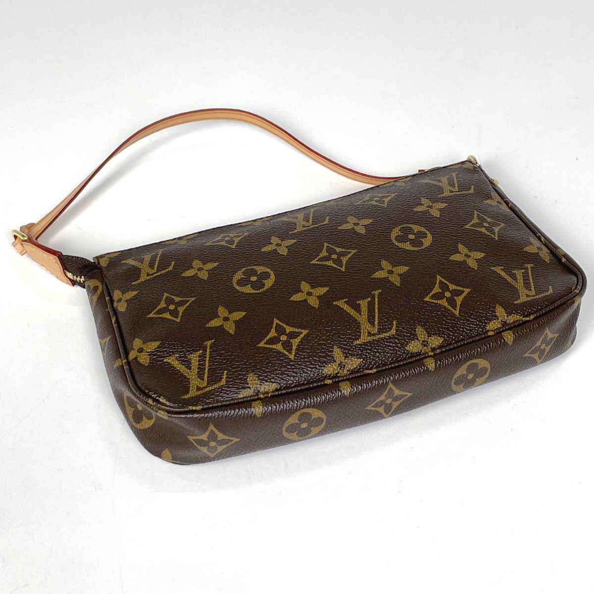 Louis Vuitton Pochette Makeup Cosmetics Pouch Monogram Brown — view 2
